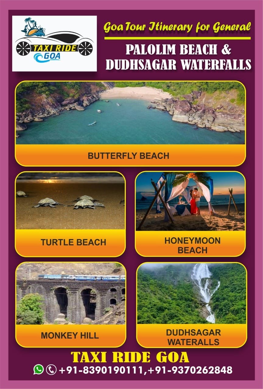 Palolim Beach and Dudhsagar Waterfall